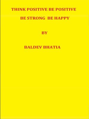 cover image of Think Positive Be Positive